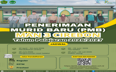 PENERIMAAN MURID BARU (PMB) MAN 3 CIREBON TAHUN PELAJARAN 2026/2027