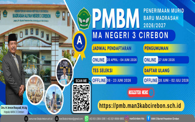 PENERIMAAN MURID BARU (PMB) MAN 3 CIREBON TAHUN PELAJARAN 2026/2027