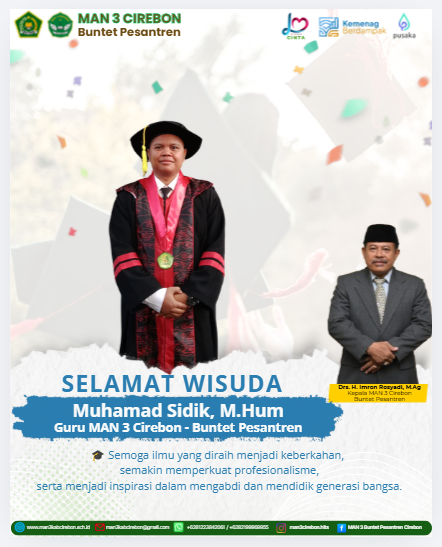 Selamat Wisuda, Bapak M. Sidik, M.Hum.